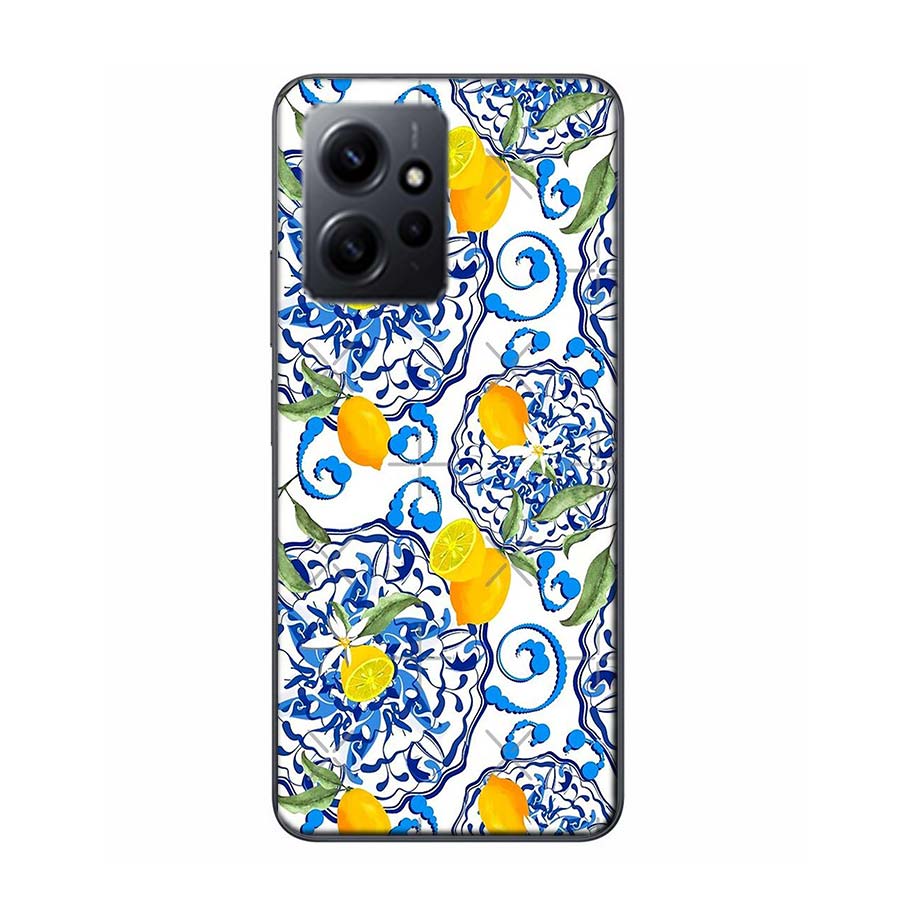 Mediterranean Lemon Phone Case For Redmi Note 14 15 Pro 5G 13 12 Pro Plus 11 11T 11E 11S 10 Pro 10S 9 9S Cover Cell Clear TPU Ca