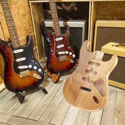 Cuerpo de Guitarra Eléctrica en Blanco de Repuesto,Madera,Accesorio DIY Barril Proyecto DIY para