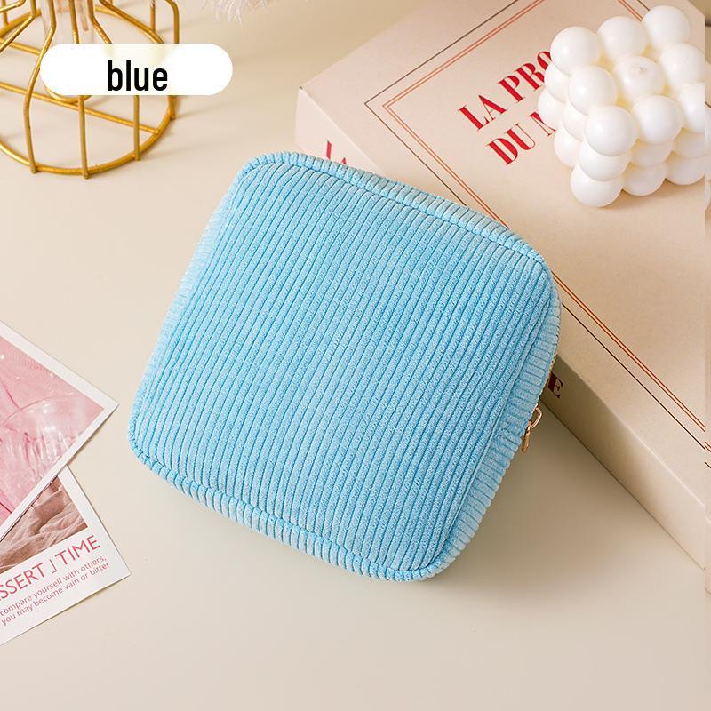Portable Large Capacity Storage Bag for Menstrual Pads, Cables, and Makeup