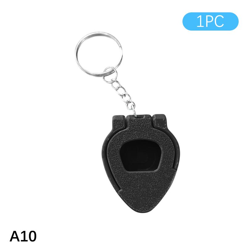 

1/3PCS Guitar Pick Holder Case with Keychain Portable Stylish Plastic Storage Box Guitarists Gift Music Lovers Home Accessories
