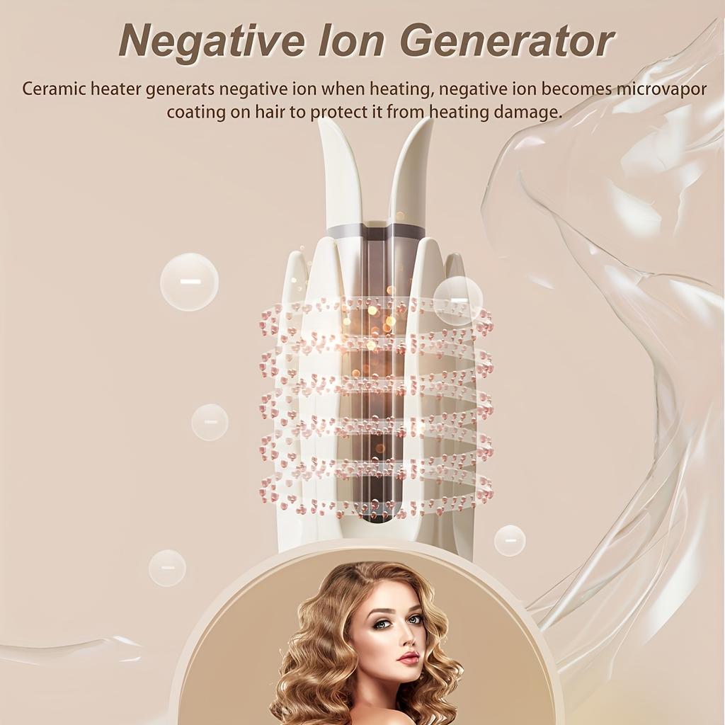 Automatic Hair Curler 28mm Negative Ions Electric Ceramic Curling Hair Stick Rotating Curl Waves Anti-Tangle Curling Iron Styler