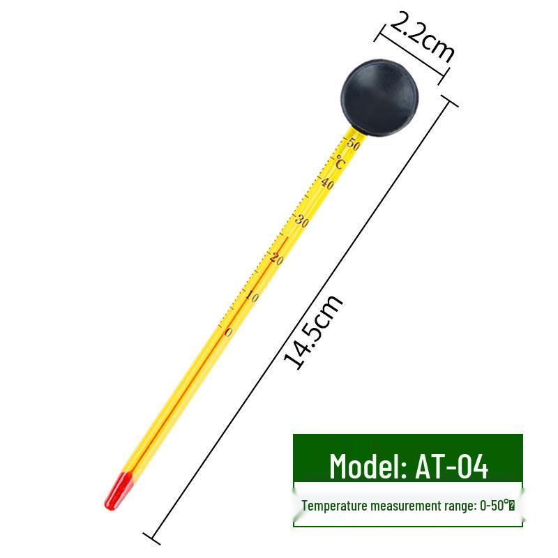 Glass Fish Tank Thermometer with Suction Cup for Accurate Water Temperature Measurement