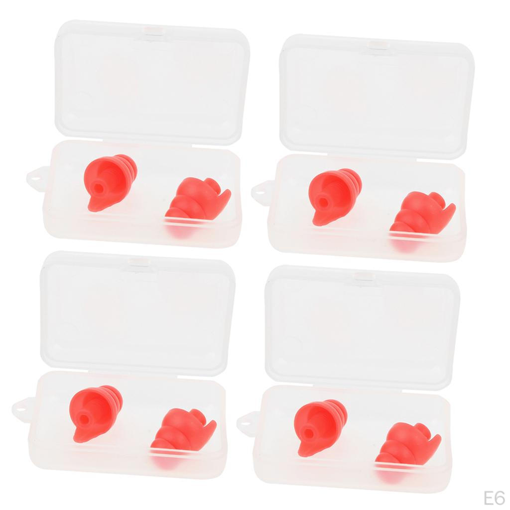 4 Paar Ohrstöpsel Reise Lärmunterdrückung Ohrstöpsel Gehör