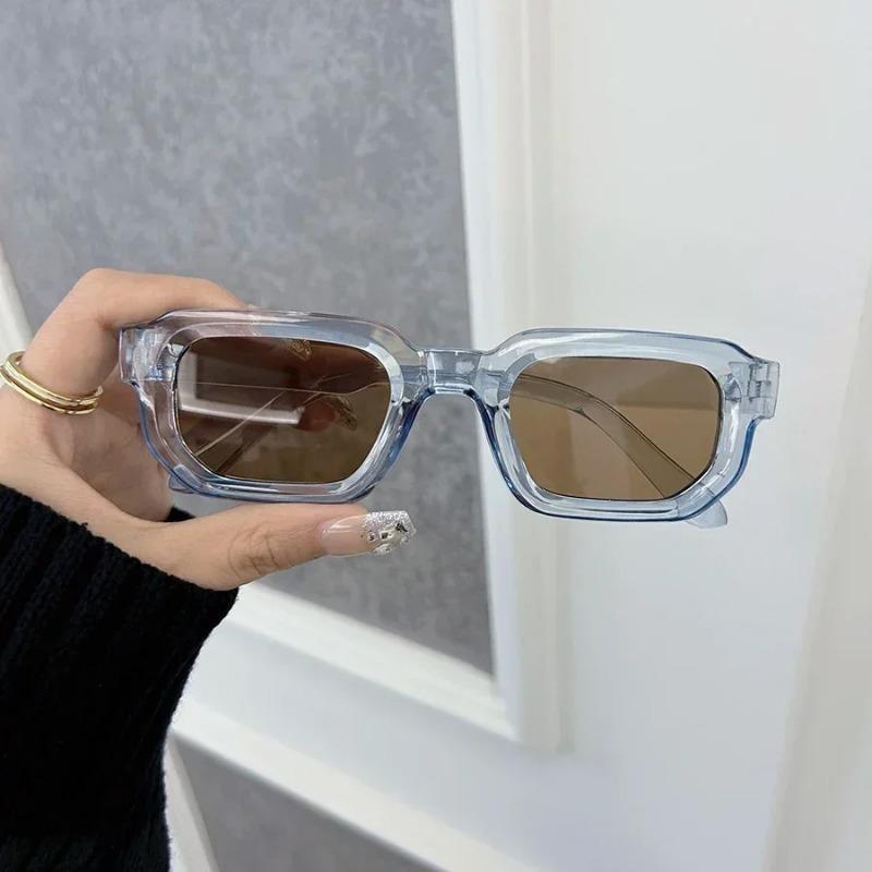 Luxurious Designer Rectangle Sunglasses for Men Women Fashion Brand Casual Outdoor Anti Glare Eyewear Unisex
