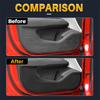 Door Anti-kick Pad For For Hyundai Tucson    2024 2025 2026 LHD RHD Car Leather Carbon Mat Interior Trim Accessories