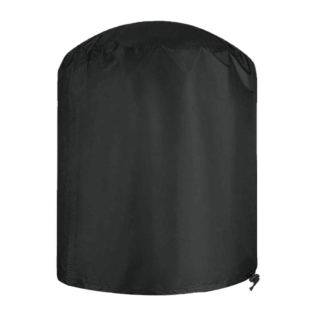 Round Waterproof Barbecue Grill Cover Heavy Duty Construction with Adjustable Fit for Maximum Protection Outdoors