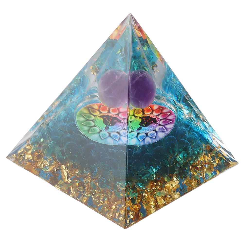 Piramida Kryształowa Energii Pozytywnej Kryształowa Piramida Epoksydowa Kryształy Lecznicze do Medytacji Szczęśliwe