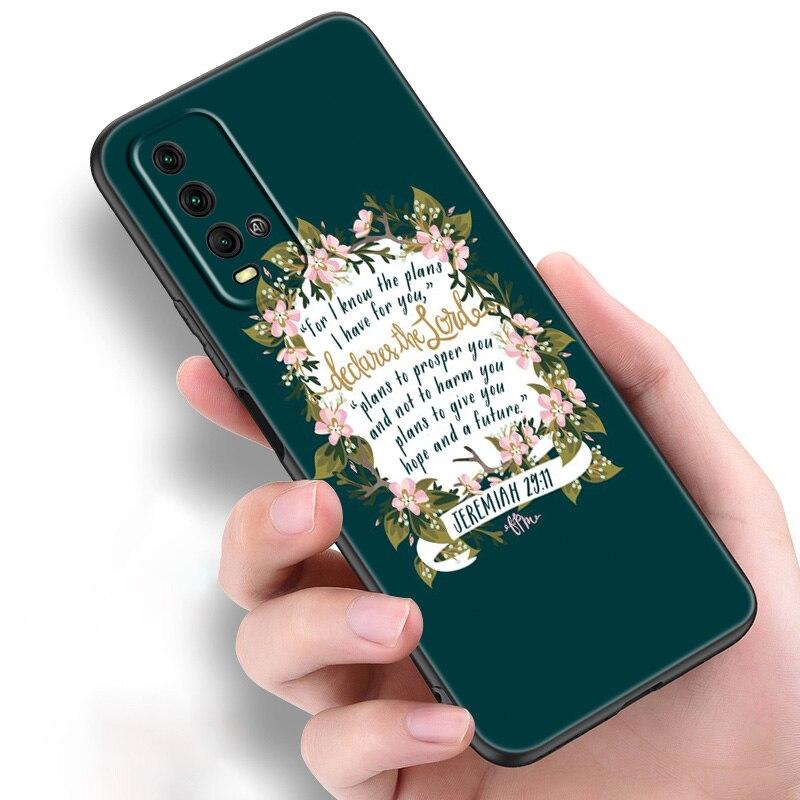 

Силиконовый чехол для телефона «Библия Иисус Христос» с христианским христианством для Xiaomi Redmi Note 11 10 9 8 Pro 11T 10T 10S 9S 8T 9 9A 9C 9T, черный чехол Redmi Note 10 Pro