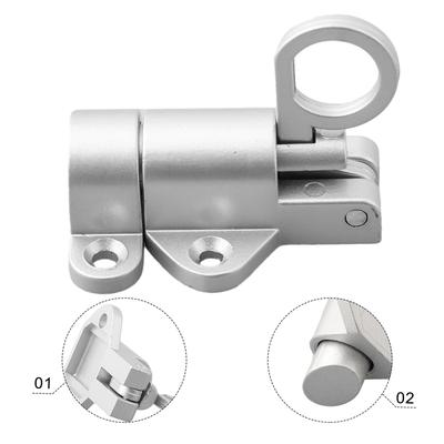 High Quality Aluminum Alloy Gate Security Pull Ring Spring Bounce Door Bolt Latch Lock  Sliding Lock Hardware Home Renovation
