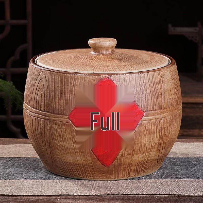 Ceramic Sealed Rice Storage Jar with Lid