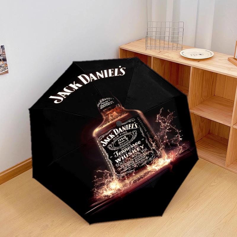 Jack Daniel's Legacy Automatic Umbrella - Suitable Travel Outdoor Portable Umbrella Birthday Gift Daily Essentials