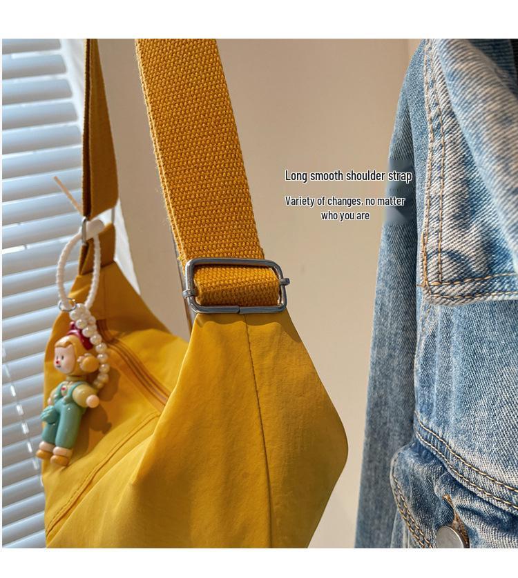 Chic Lightweight Candy Color Dumpling Bag for Women - 2025 Summer Versatile Japanese Style Crossbody