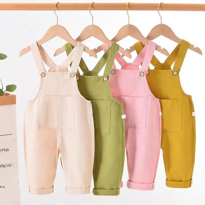 Kinder Frühling 2025 Leichte Overalls mit offenem Schritt - Lässige lange Hosen für Jungen und Mädchen.