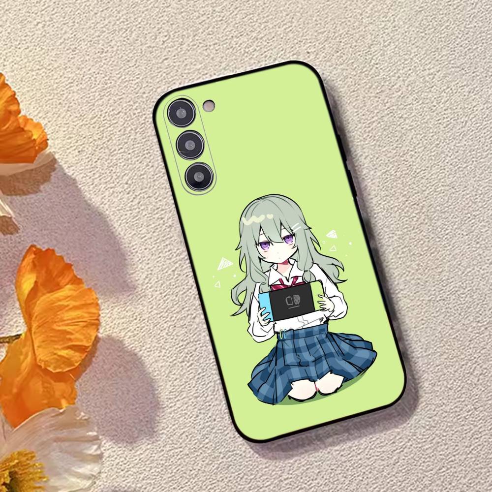Game Project Sekai N-Nene Kusanagi Phone Case Black Silicone Soft For Samsung Galaxy A73,A72,A71,A70,A53,A52,A51