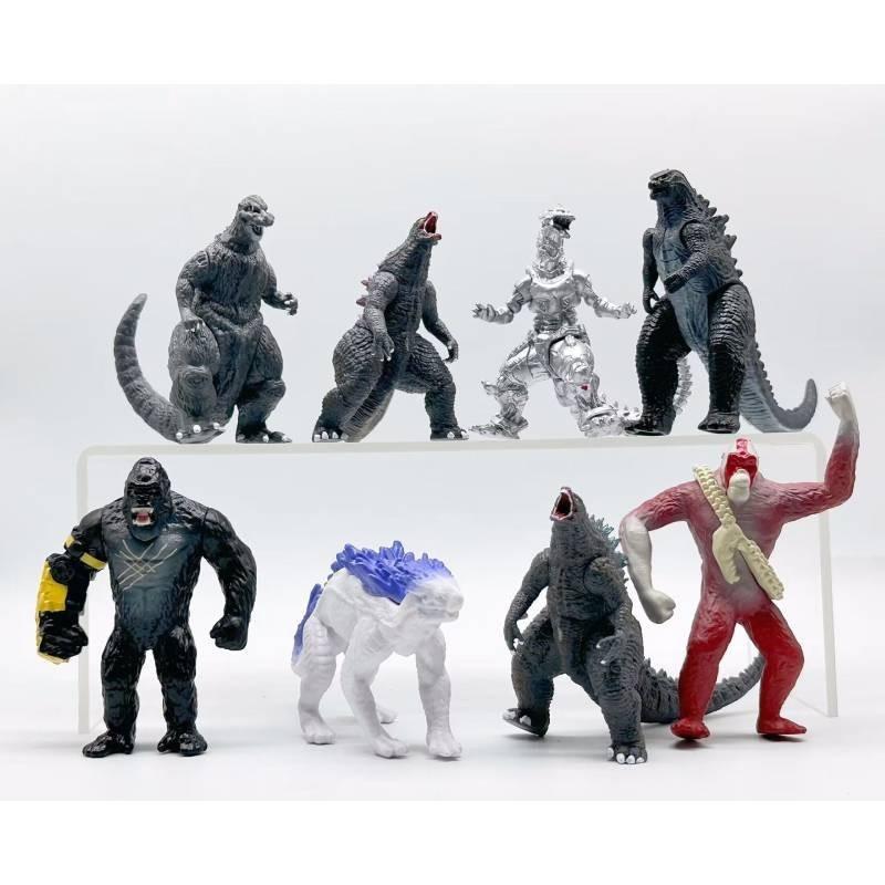 New 2nd Generation 12 Styles Godzilla Vs. King Kong Colorful Star Evolution Version King Kong Scar King Hand Office Toy Model Decoration