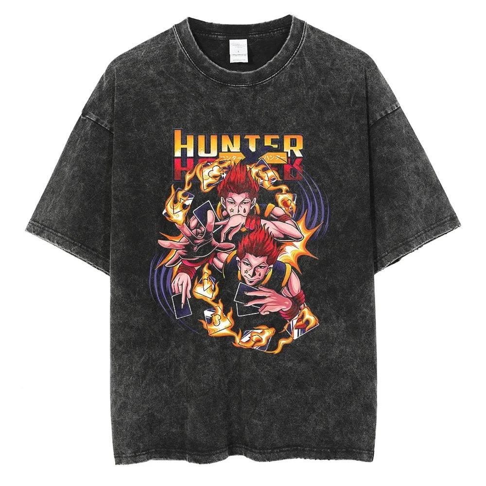 

Hunter x Hunter Gon & Killua BEFEARLESS Vintage Washed Oversized T-Shirt | Unisex Streetwear Anime Tee M золотий