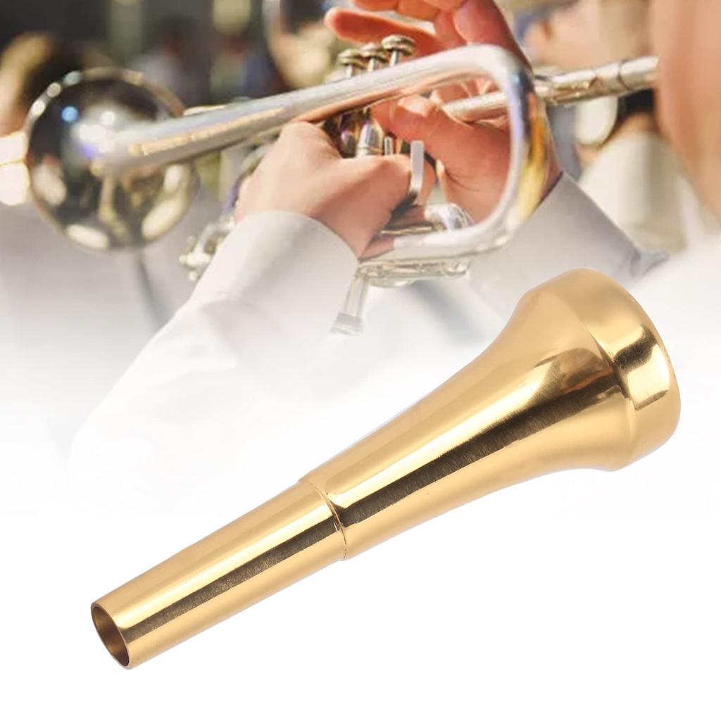 Trumpet Bright Brass Mouthpiece for Deformation Musical Instrument Brass Material Mouthpiece, Tone, Beginners, Resistant, Practice, Part, (3C)