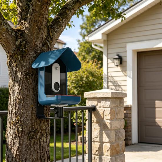 Feeder Stand for Bird Buddy Pro1/2, Stainless Steel Stable Mount with Locking Screws Design, Weather-Resistant Heavy Duty Bracket for Wall Outdoor