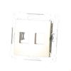 Keystone Data Socket Cover, Flat, Double, Matte Gold