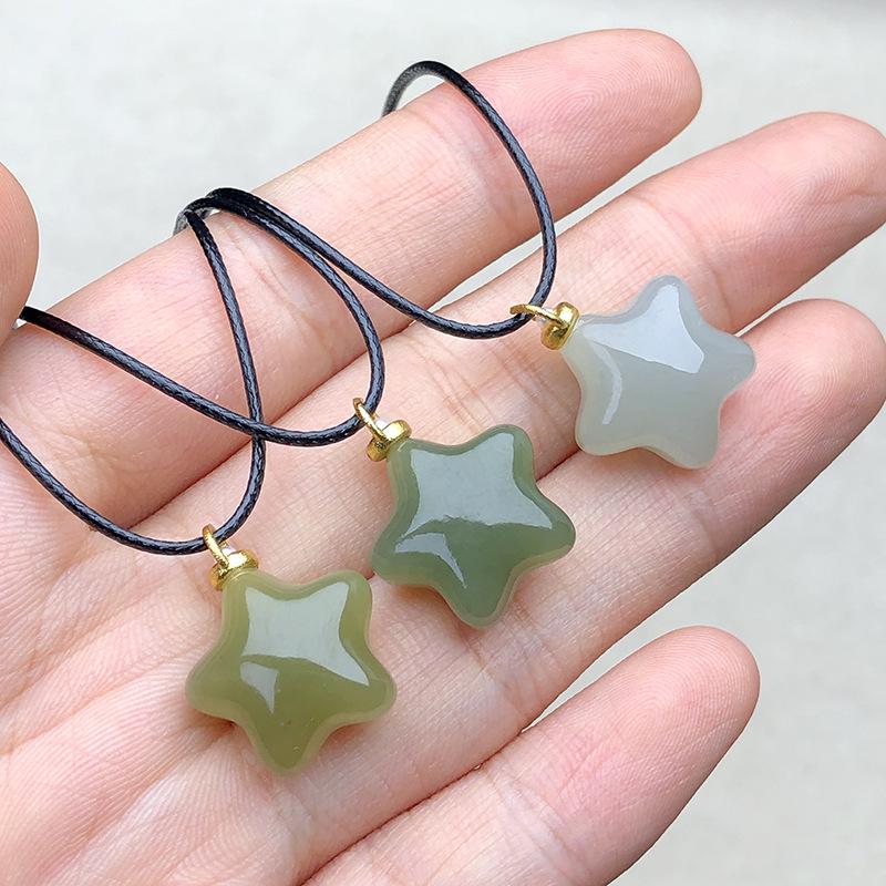 Hetian Jade Pi Xiu Pendant Charm - Qingbai Stone Necklace for Couples