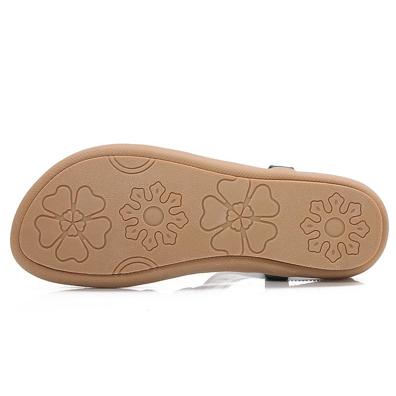 Plus Size Shoes for Women Summer Fashion Platform Elastic Band Sandals 36-43 Rhinestone Flats Sandalias De Mujer Women Sandals