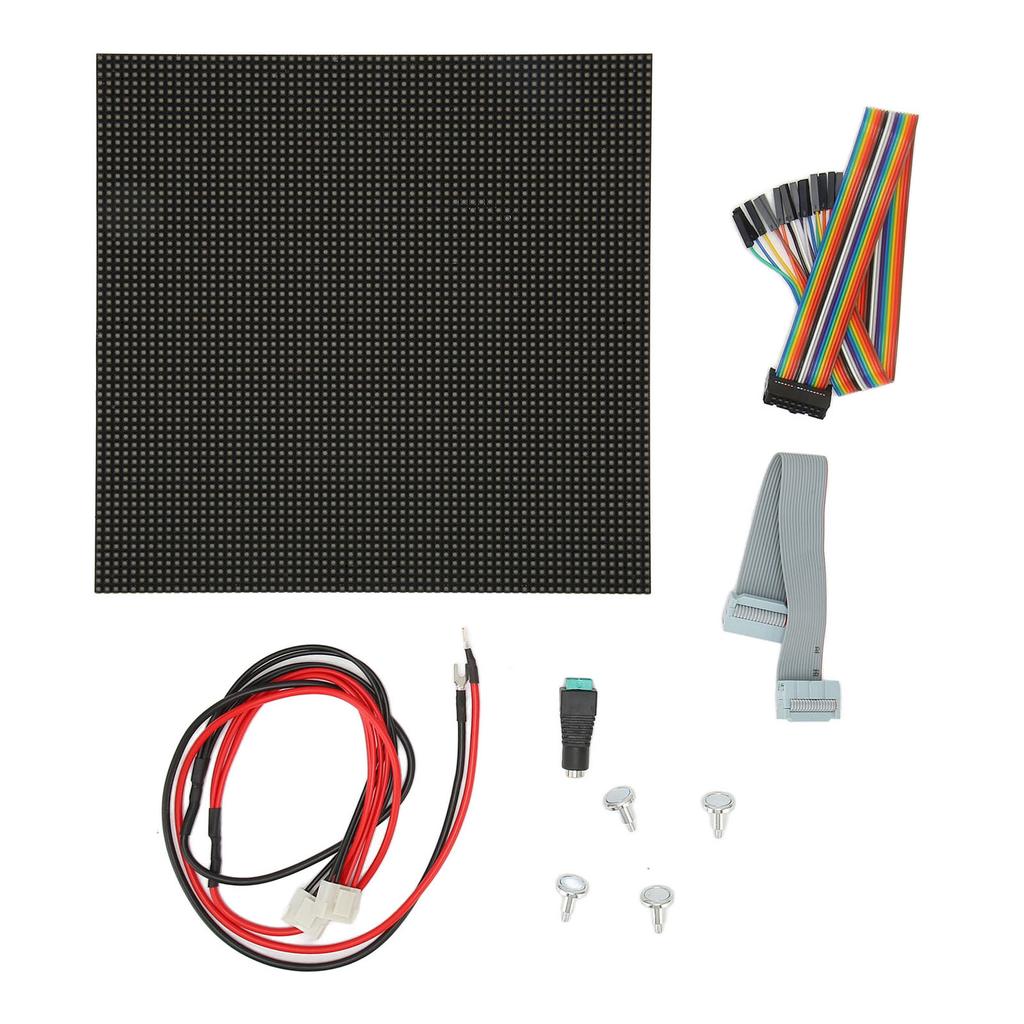 RGB Full Color LED Matrix Panel 64*64 3mm Pitch 4096 RGB LEDs Adjustable Brightness Bendable PCB