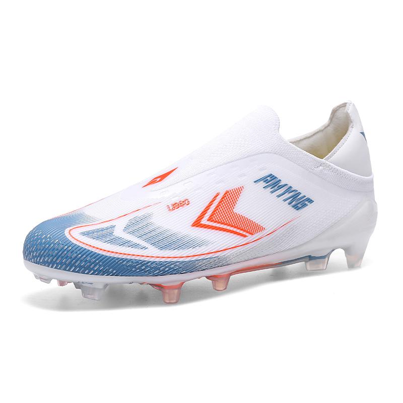 

Newly launched laceless football shoes for both men and women, anti-slip and shock-absorbing, specially designed for artificial 37 небо синє кольору
