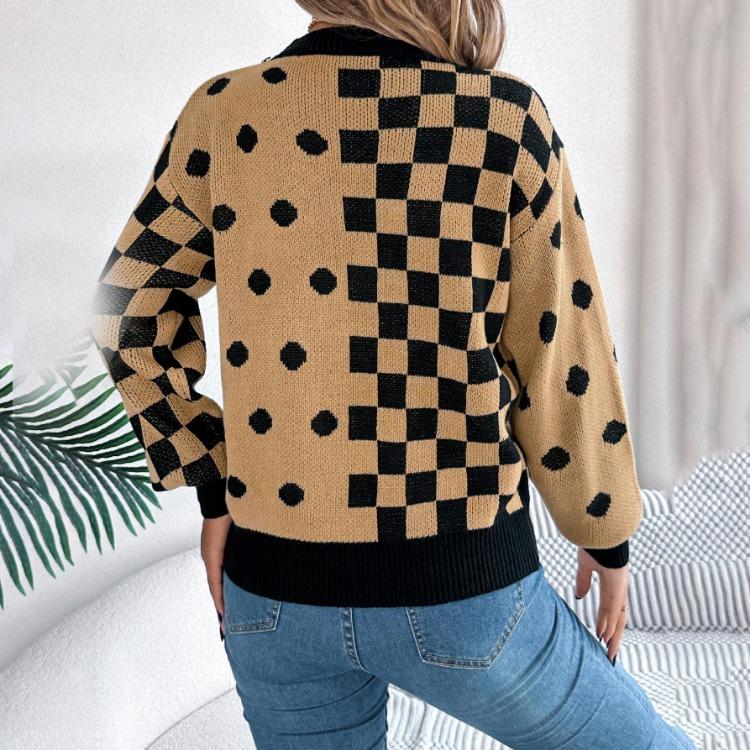 Autumn Winter Women Casual Knit Sweater Long Sleeve O Neck