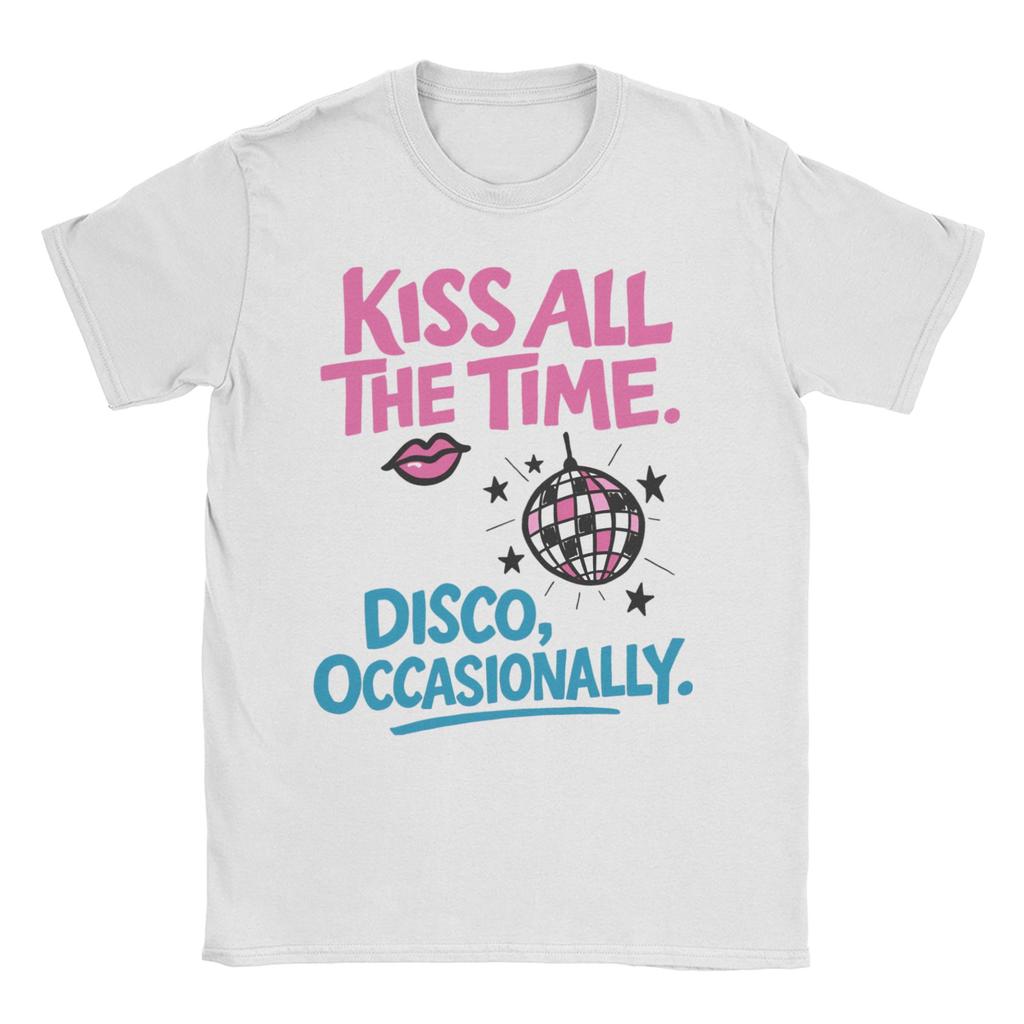 Kiss All The Time Harrys Album TShirt Men Women Styles Novelty Pure Cotton Tee Shirt Short Sleeve T Shirt Gift Idea Clothing