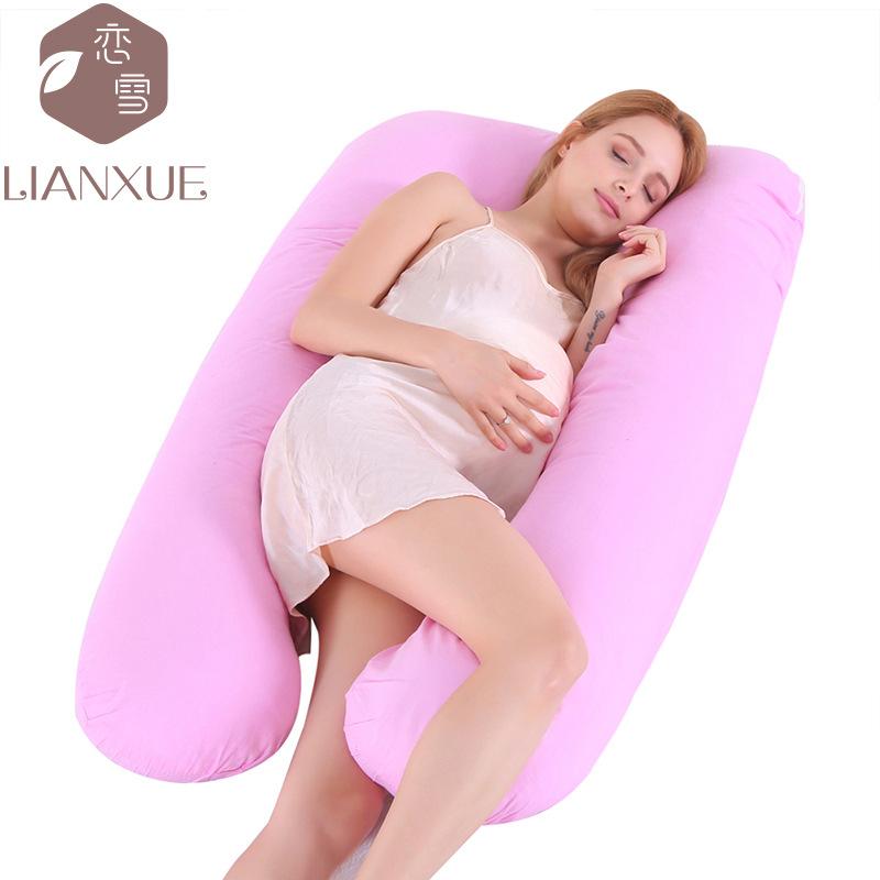 Crystal Velvet U-shaped Pregnancy Pillow Waist Protection Side Sleeping Pillow Breastfeeding Multifunctional Hug Pillow
