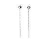 Women's Earrings, Simple Chain Earrings, 18K Gold Finish, 925 Sterling Silver, Long Earrings, Hypoallergenic To Metals, American Earrings, Gripable,