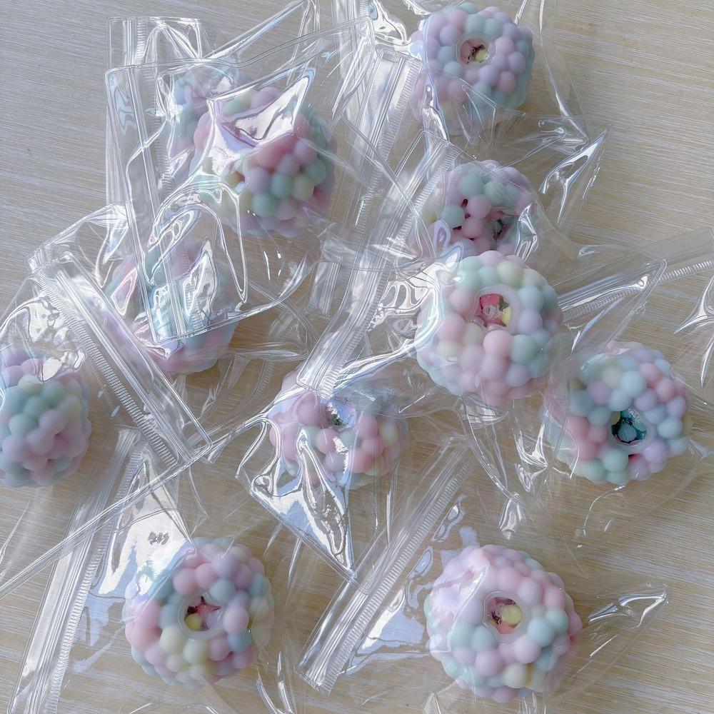 IJsballetjes Squishy Balls - Super Zachte hi Fidget Speelgoed met Langzame Terugslag Textuur voor Angstverlichting Ontspanning