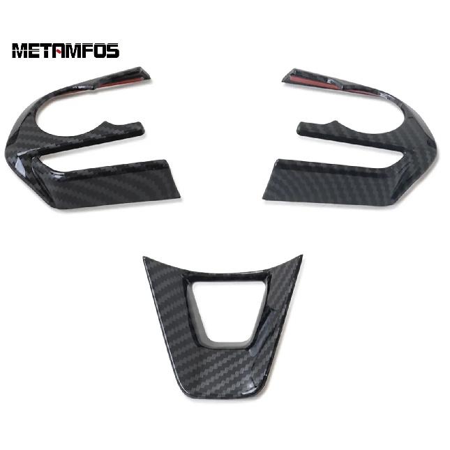 For Toyota Harrier Venza     2024 2025 Carbon Fiber Steering Wheel Cover Molding Trim Accessories Car Styling ABS Carbon Fiber A