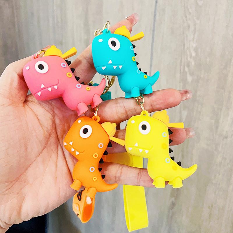 Adorable Dinosaur Keychain Cute Couples Car Key Holder Bag Charm Key Accessory