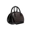 New COACH Sydney Coated Canvas With Leather Dome Bag Handbag Shoulder Bag Crossbody Bag Small Size Women's Black Brown CA591-IMAA8