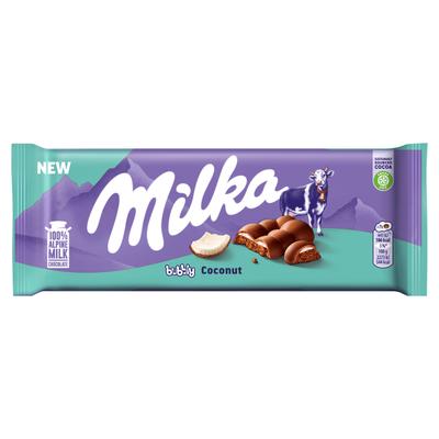 Milka Bubbly Cioccolato al Latte con Ripieno al Cocco 97 G
