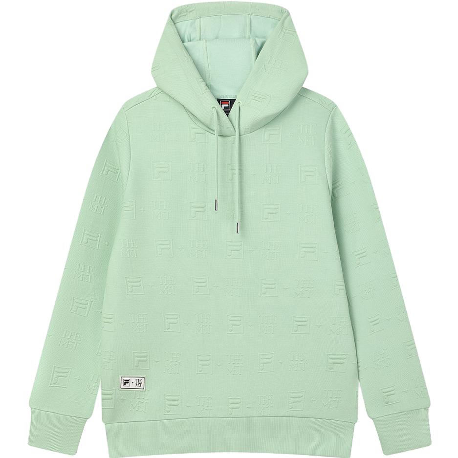 Fila X The Met Monet Knitted Casual Hoodie Women Hoodies Light-Green F11W348203F-LG