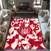 FC St. Pauli Football Print Crystal Velvet Rug, Comfortable Water Absorbent Non Slip Indoor Floor Carpet