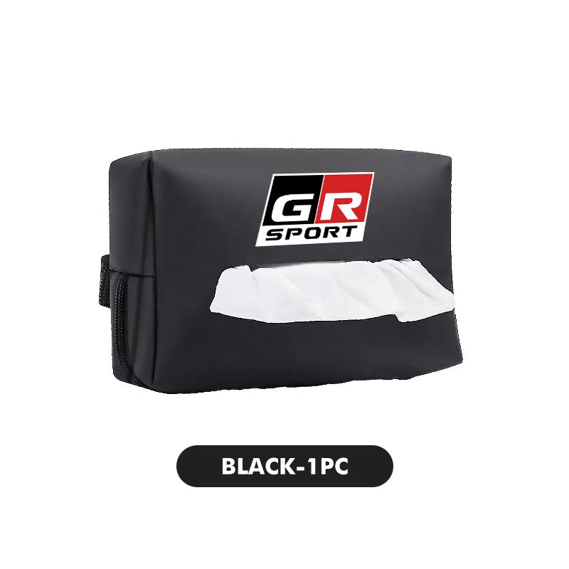 

For Toyota Car Tissue Box Cover Seat Back Hanging Type Tissue Storage Case GR sport Hilux Aygo TDR Yaris Corolla Rav4 CHR Auris