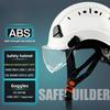 Eye Protection Anti-smashing Construction Site Safety Helmet Hard Hat ABS Construction Protective Headgear Printing