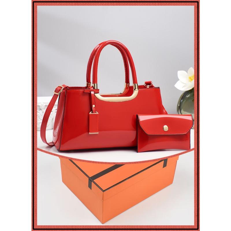 Bolso de mujer nuevo, simple y de moda, de charol brillante, bolso bandolera de novia, bolso de mano, bolso de cena para mujer