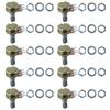 B500 500 Ohm 3 Terminals Single Linear Rotary Taper Potentiometer