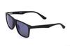 POLICE Polarized Sunglasses SPLE02 U28B 57 Men's UV Protection Mirrored Lightweight Square