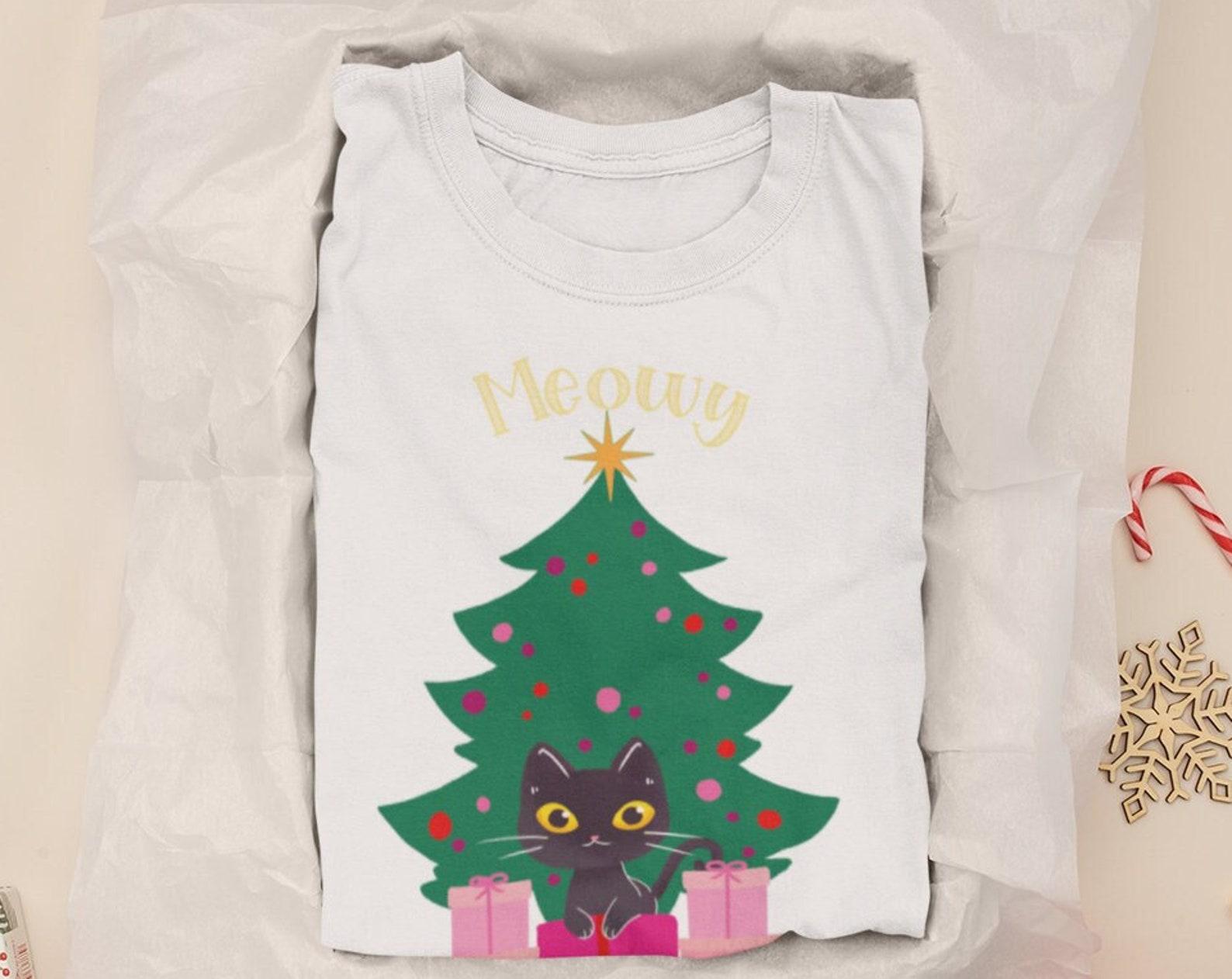 Merry Christmas T shirt - Cat T shirt - Cat Mom Cat Dad - Cute Cat - Happy Christmas - Christmas T shirts - Christmas Gifts 4XL