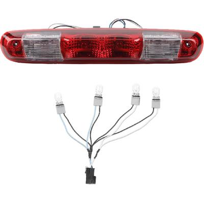 Dasbecan GM25890530 Red Rear Center High Mount Brake Light Compatible With GMC Sierra Chevy Silverado 2007-2013 Replace 923-247 Led Lamp Red Housing