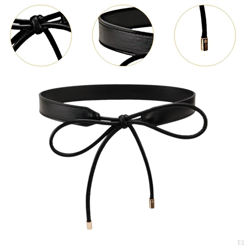 Leather Waist Belt for Women's Coat Blouse