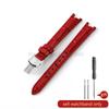 Concave Interface Design Women's Genuine Leather Watch Accessories 12mm for Tissot 1853 Flamingo T094210 Series Watch Strap