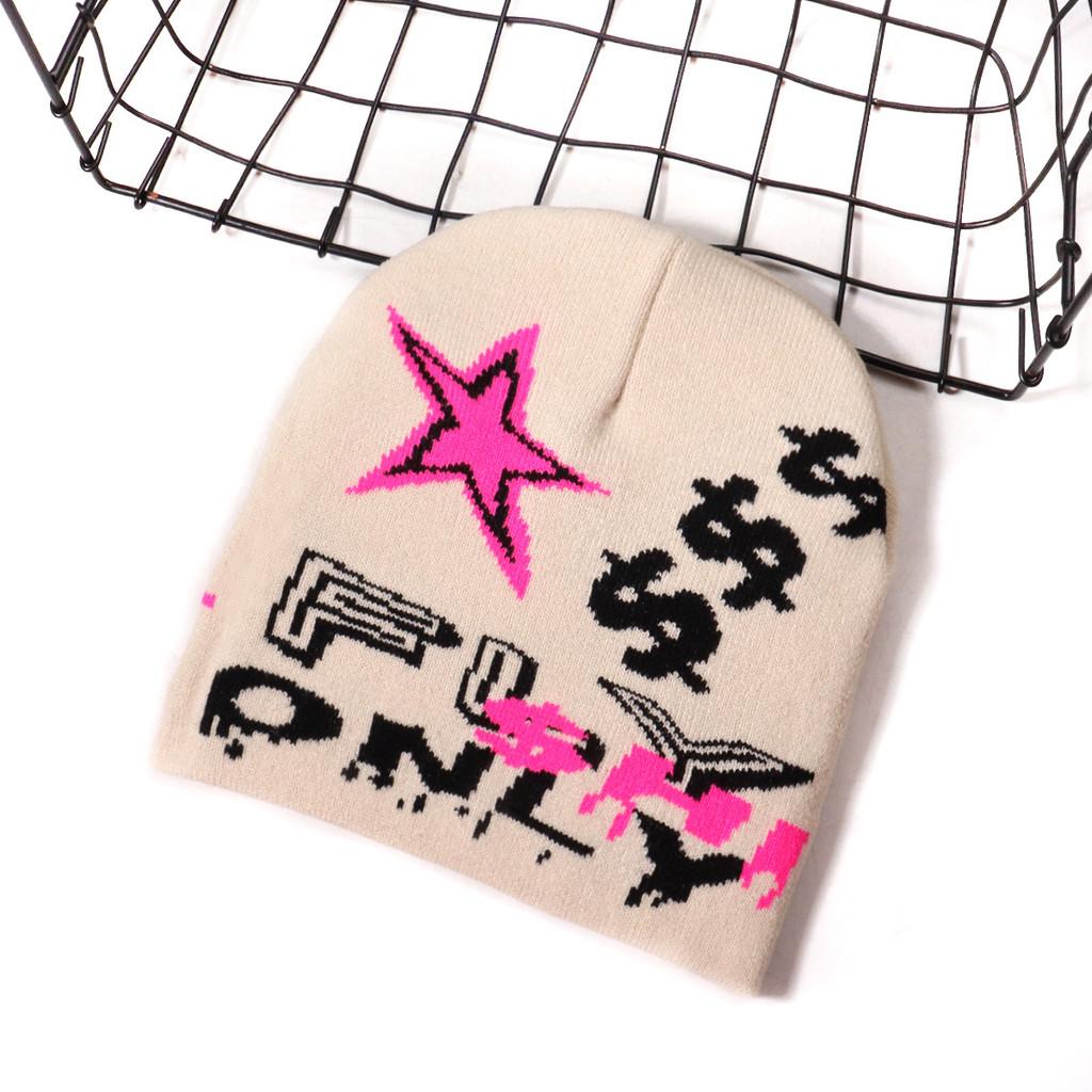 Style Knitted Urban Cap With Letter Embroidery For Autumn And Fashion Winter