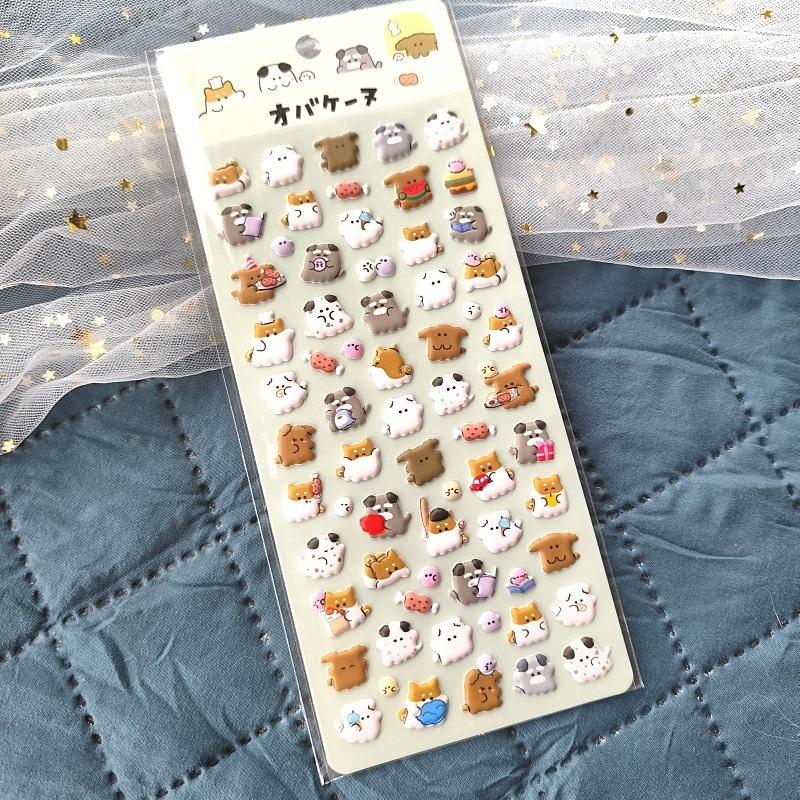 1Pcs Cute Adorable Animal Eva Bubble Stickers Diy Laptop Scrapbook Phone Case Diary Decoration Decals Gifts
