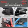 M Sport Side Carbon Fiber Mirror Cover Caps Replacement for 2014-2019 BMW M4/F82 F83 M3/F80 M2/F87 Accessories Exterior Trim Body Parts Tuning, 1Pair